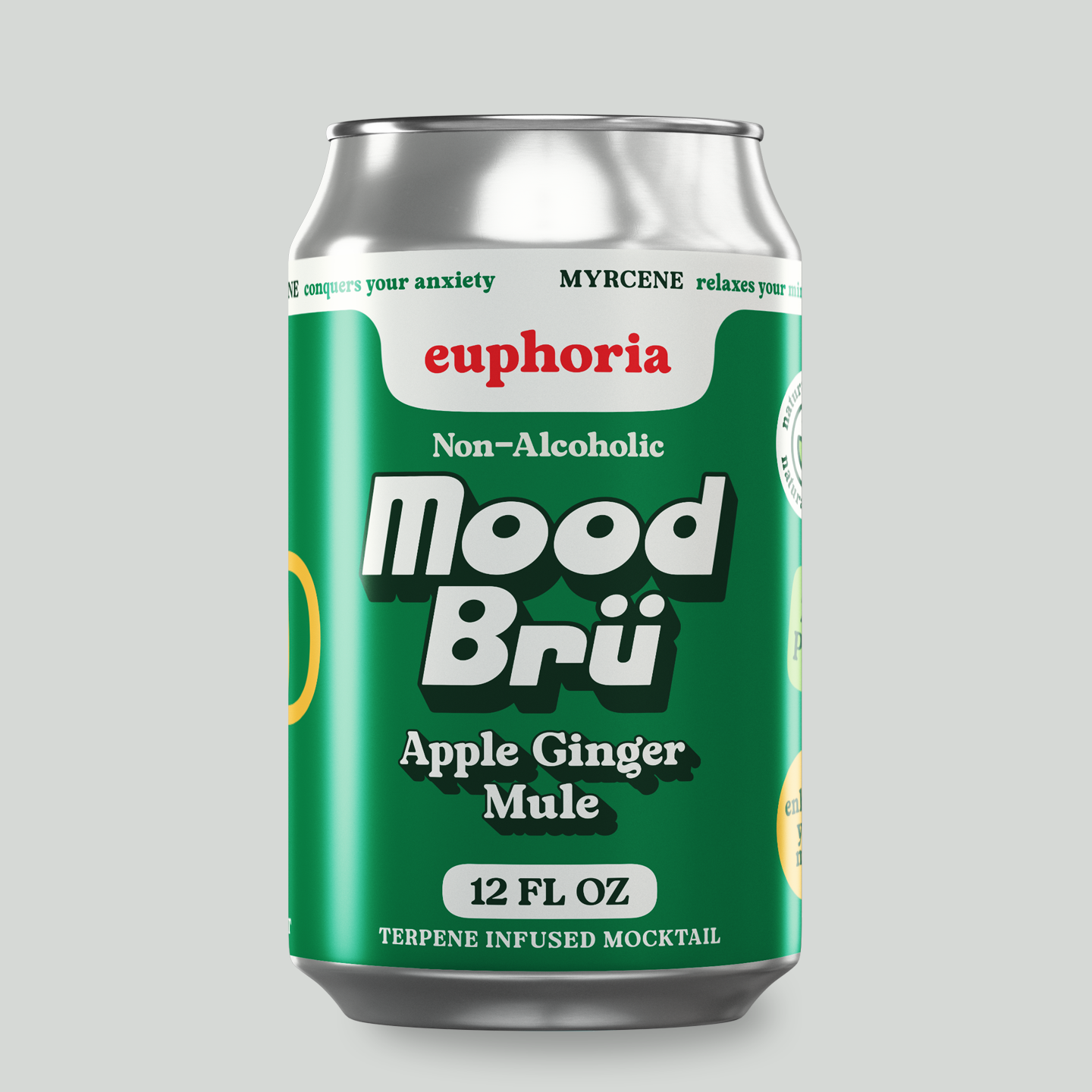 Apple Ginger Mule Non-Alcoholic Mocktail-12 Fl. Oz. Can – Mood Brü