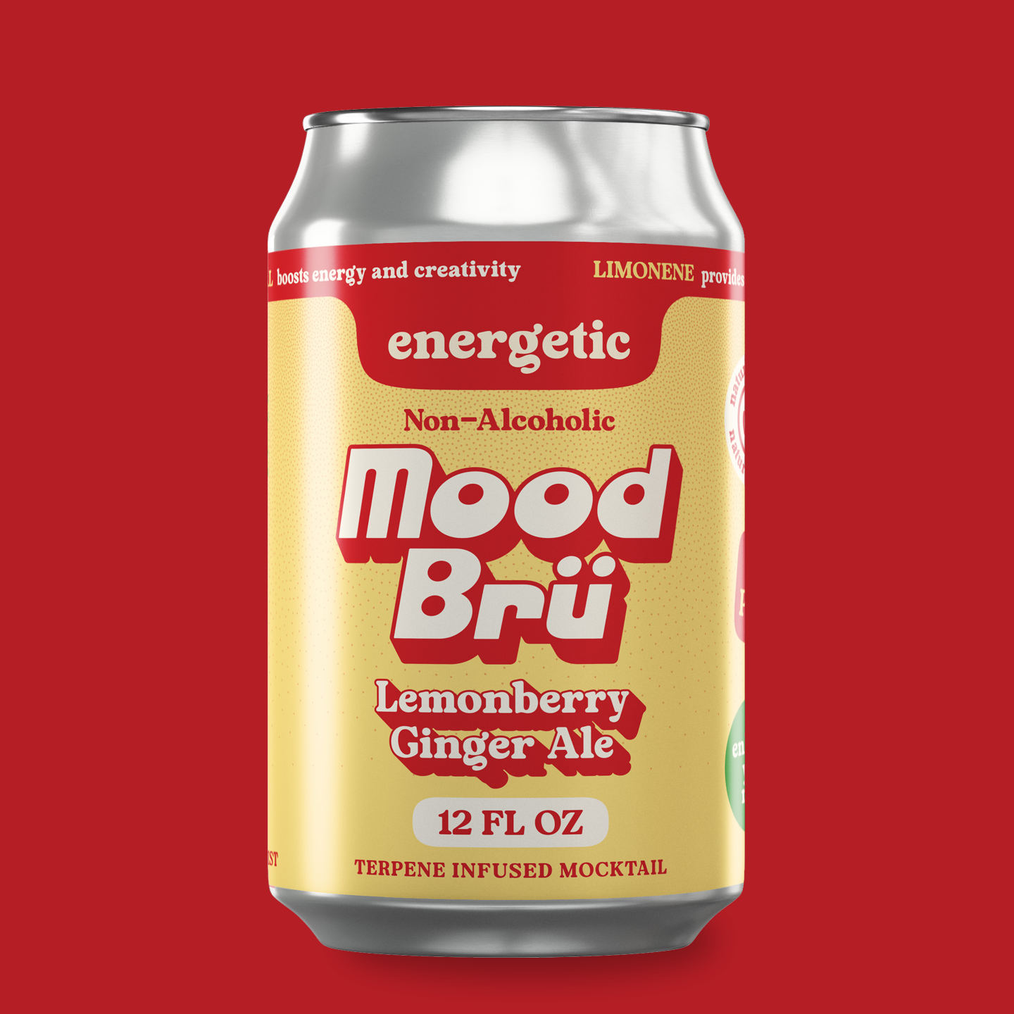 Lemonberry Ginger Ale Non-Alcoholic 12 Fl. Oz. Can Mood Br Lemonberry Ginger Ale Non-Alcoholic 12 Fl. Oz. Can Mood Br