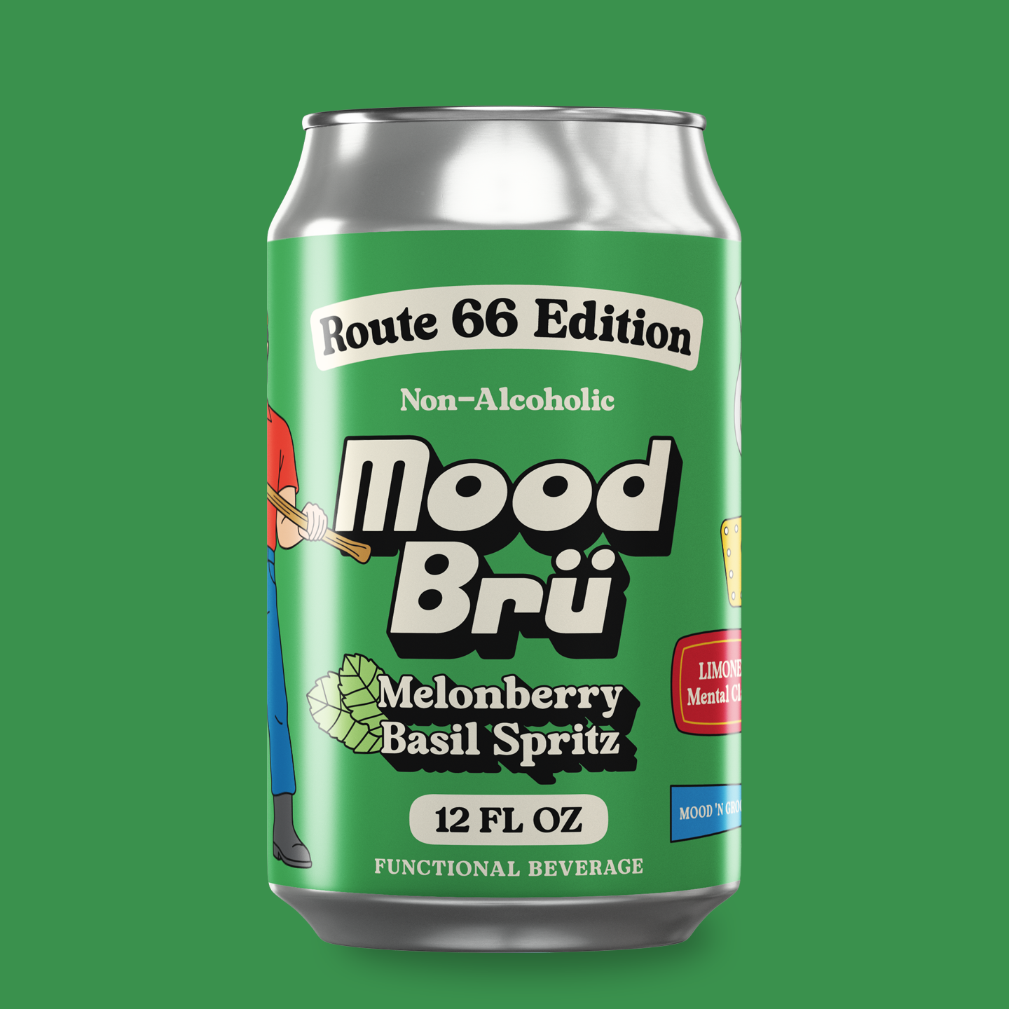 ソフトドリンク FuamamaShop Wholesale - Melonberry Basil Spritz Non-Alcoholic Mocktail-12 Fl