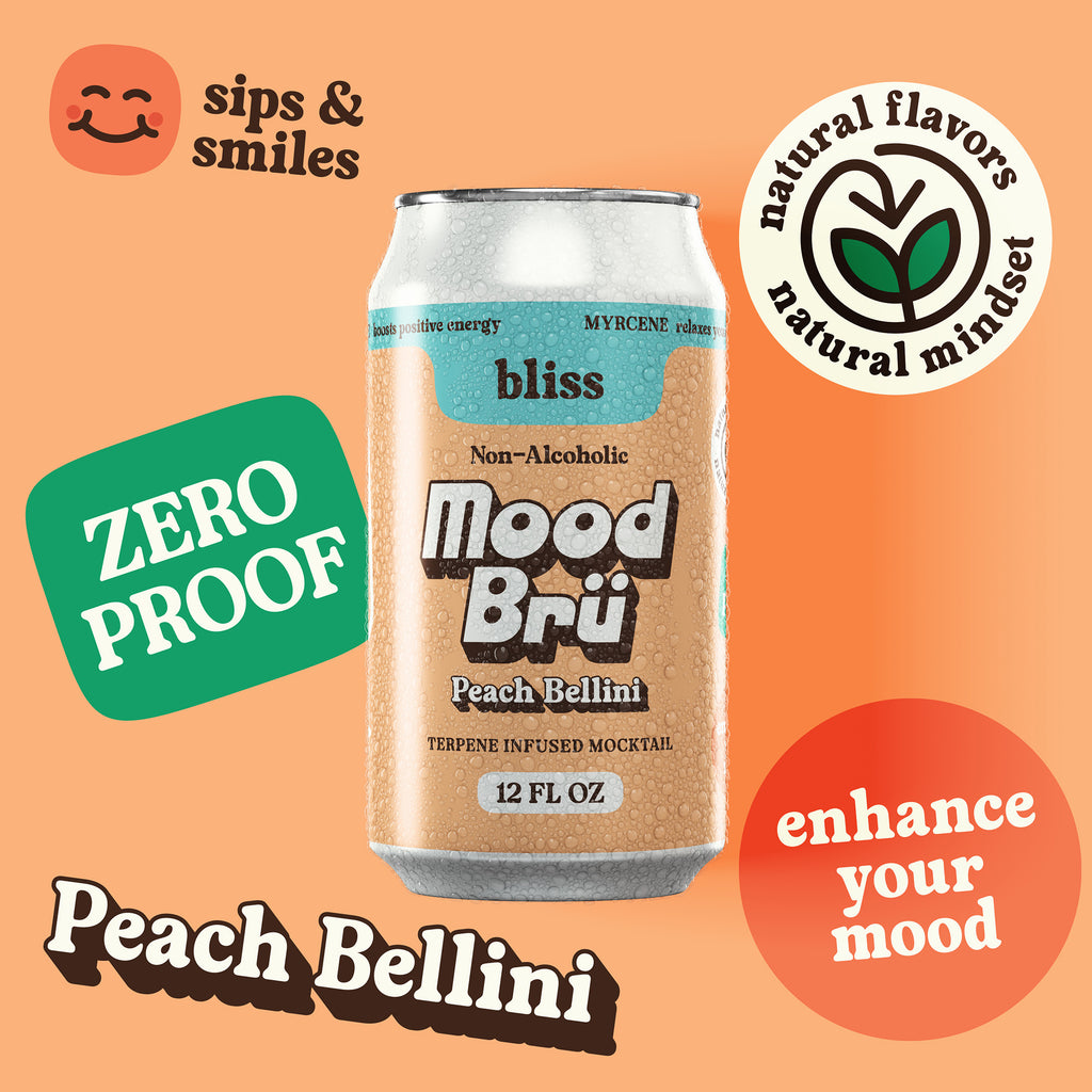 Peach Bellini Non-Alcoholic Mocktail-12 Fl. Oz. Can image 2