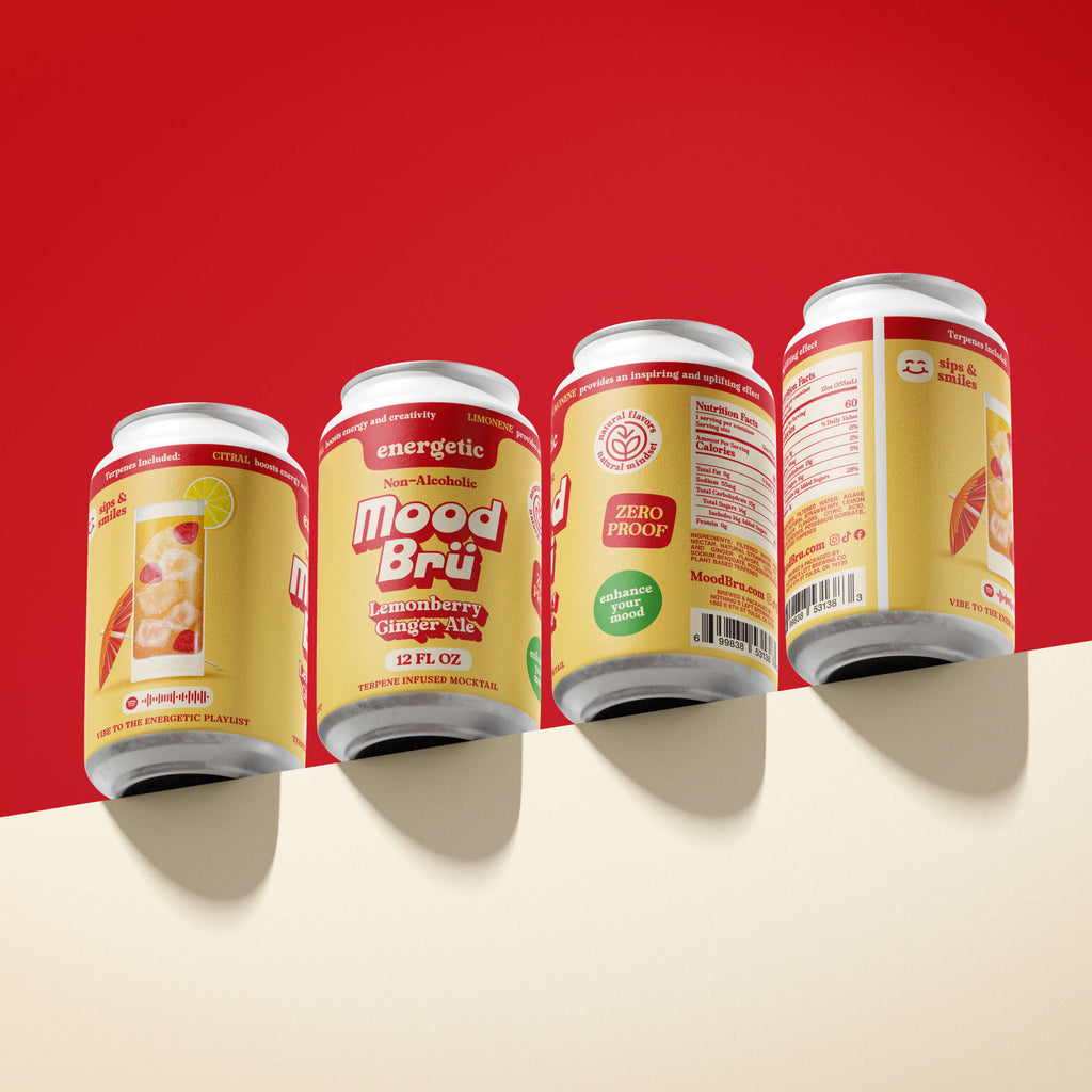 Wholesale - Lemonberry Ginger Ale Non-Alcoholic Mocktail-12 Fl. Oz. Can- 24 cans image 1