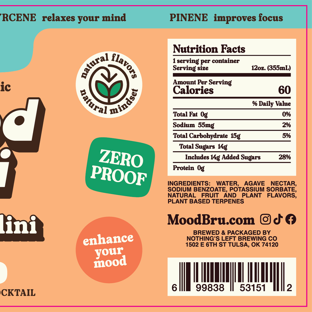 Peach Bellini Non-Alcoholic Mocktail-12 Fl. Oz. Can