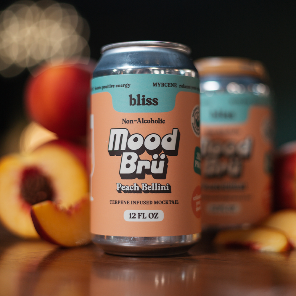Peach Bellini Non-Alcoholic Mocktail-12 Fl. Oz. Can