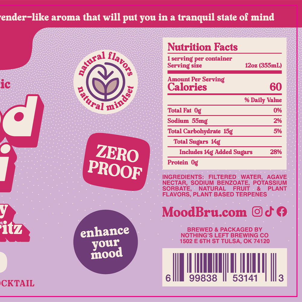 Raspberry Vanilla Spritz Non-Alcoholic 12 Fl. Oz. Can