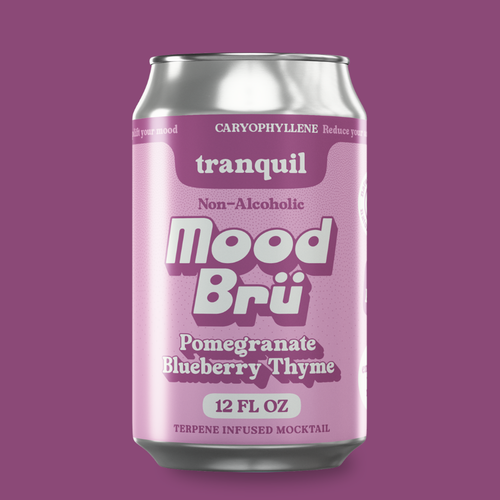 Pomegranate Blueberry Thyme Non-Alcoholic 12 Fl. Oz. Can – Mood Brü