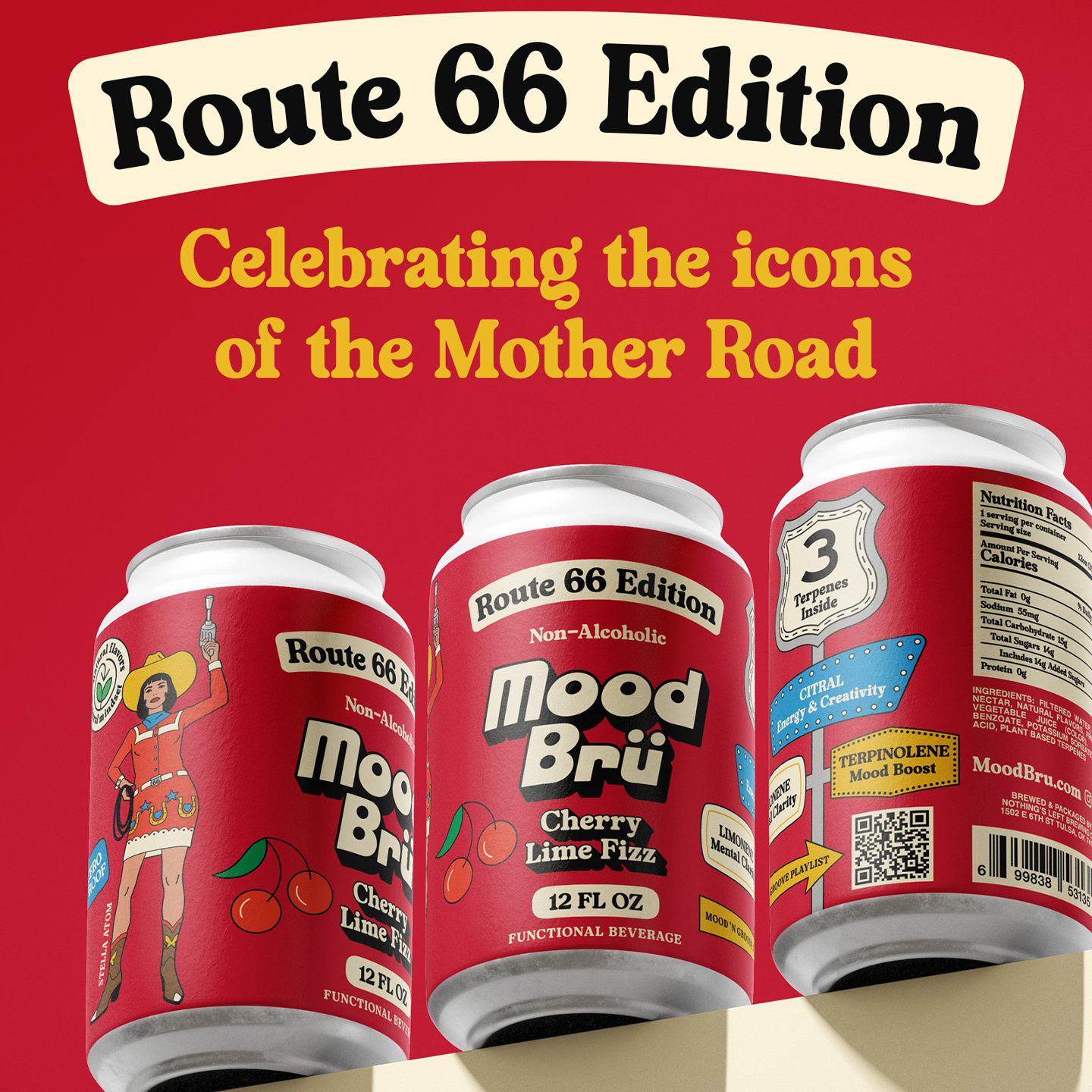 Cherry Lime Fizz Non-Alcoholic 12 Fl. Oz. Can