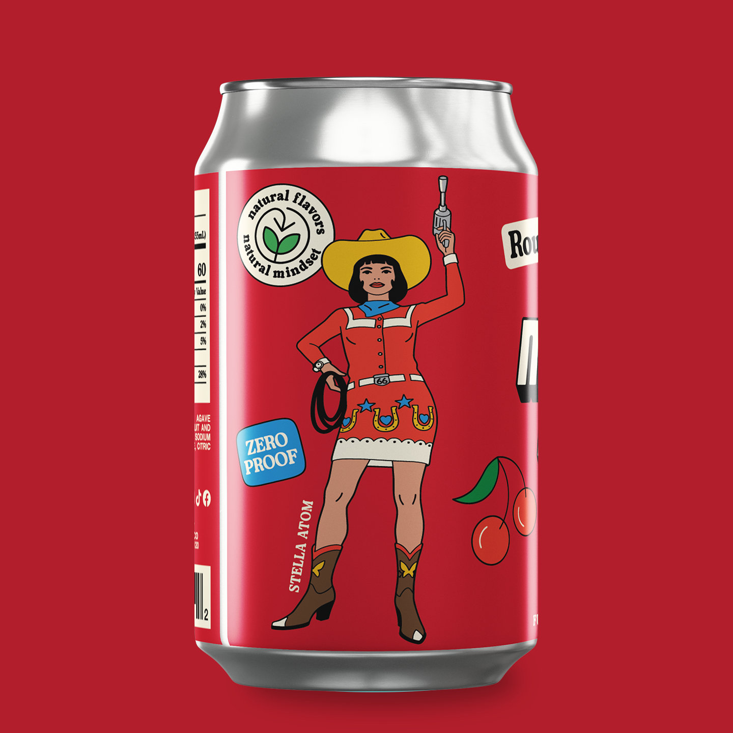 Cherry Lime Fizz Non-Alcoholic 12 Fl. Oz. Can