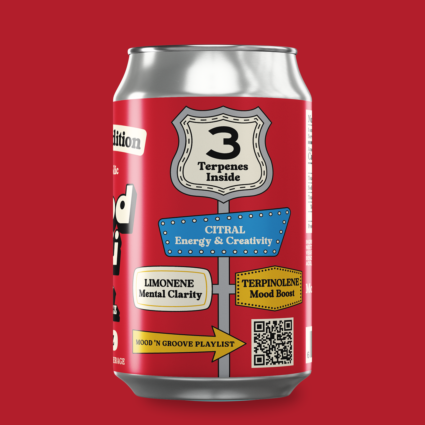 Cherry Lime Fizz Non-Alcoholic 12 Fl. Oz. Can