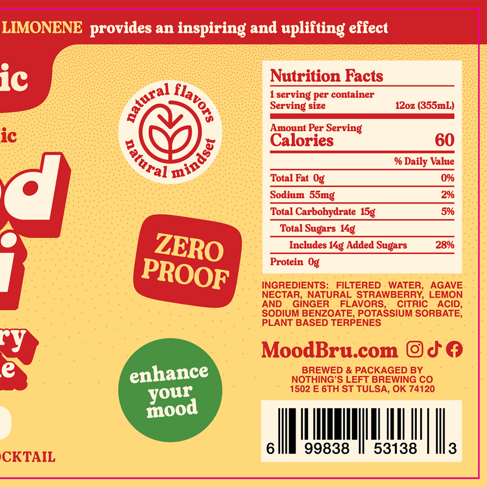 Lemonberry Ginger Ale Non-Alcoholic 12 Fl. Oz. Can