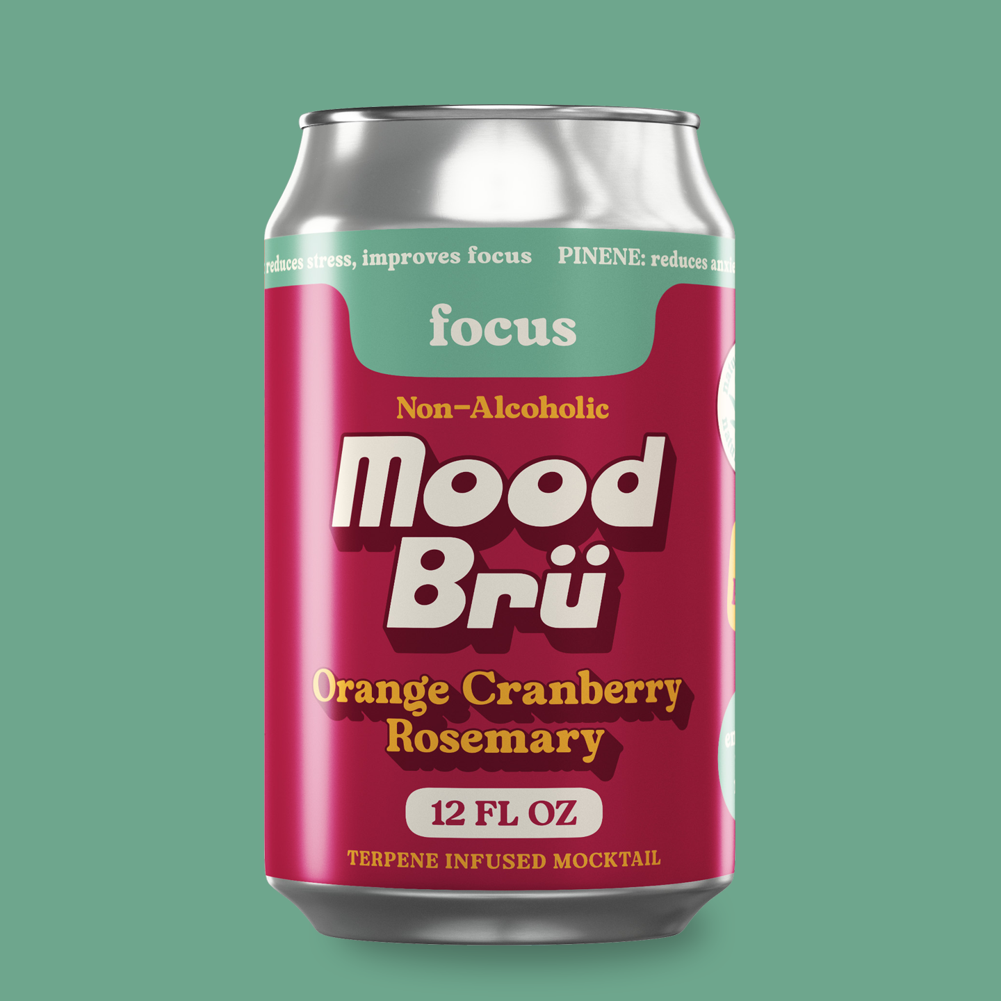 Orange Cranberry Rosemary Non-Alcoholic 12 Fl. Oz. Can image 0