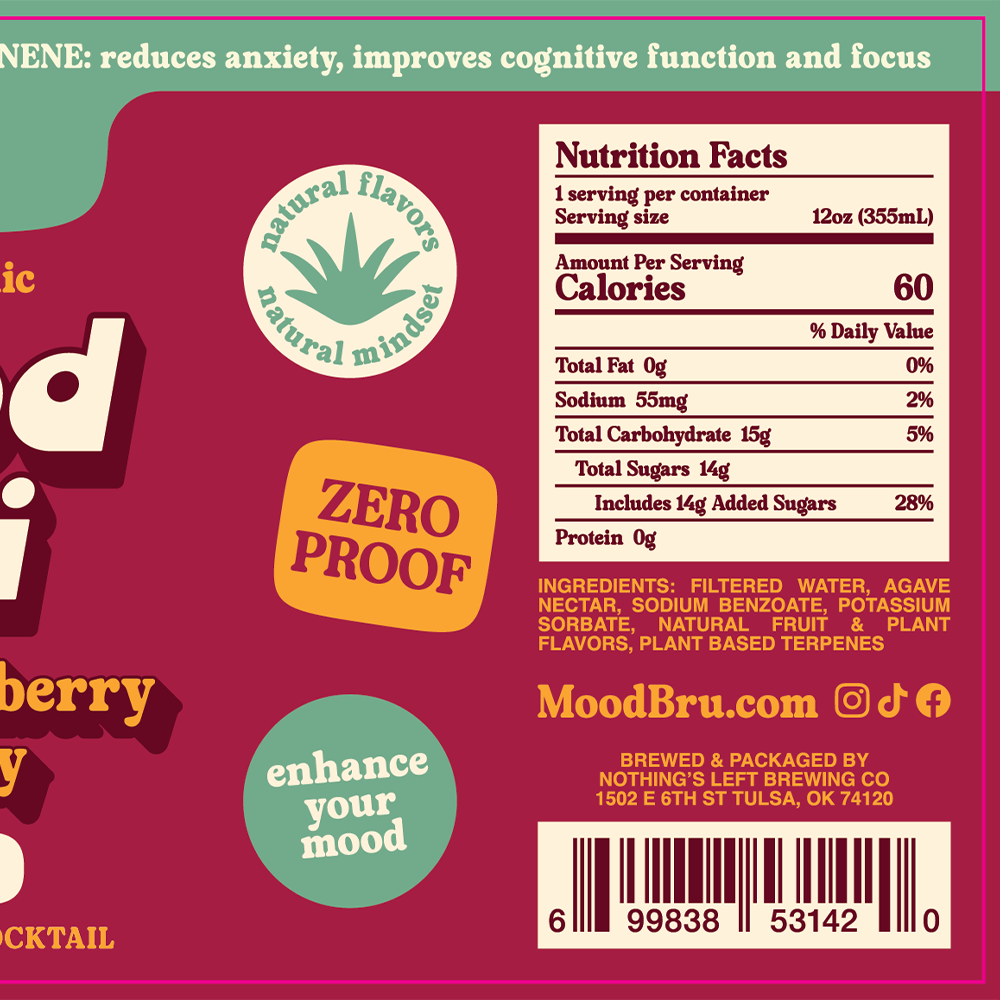 Orange Cranberry Rosemary Non-Alcoholic 12 Fl. Oz. Can