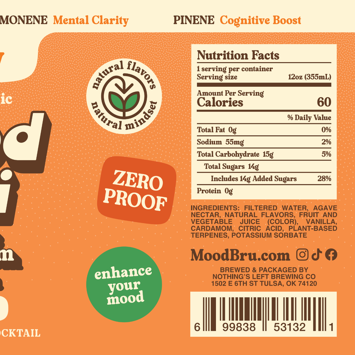 Orange Cardamom Vanilla Non-Alcoholic 12 Fl. Oz. Can