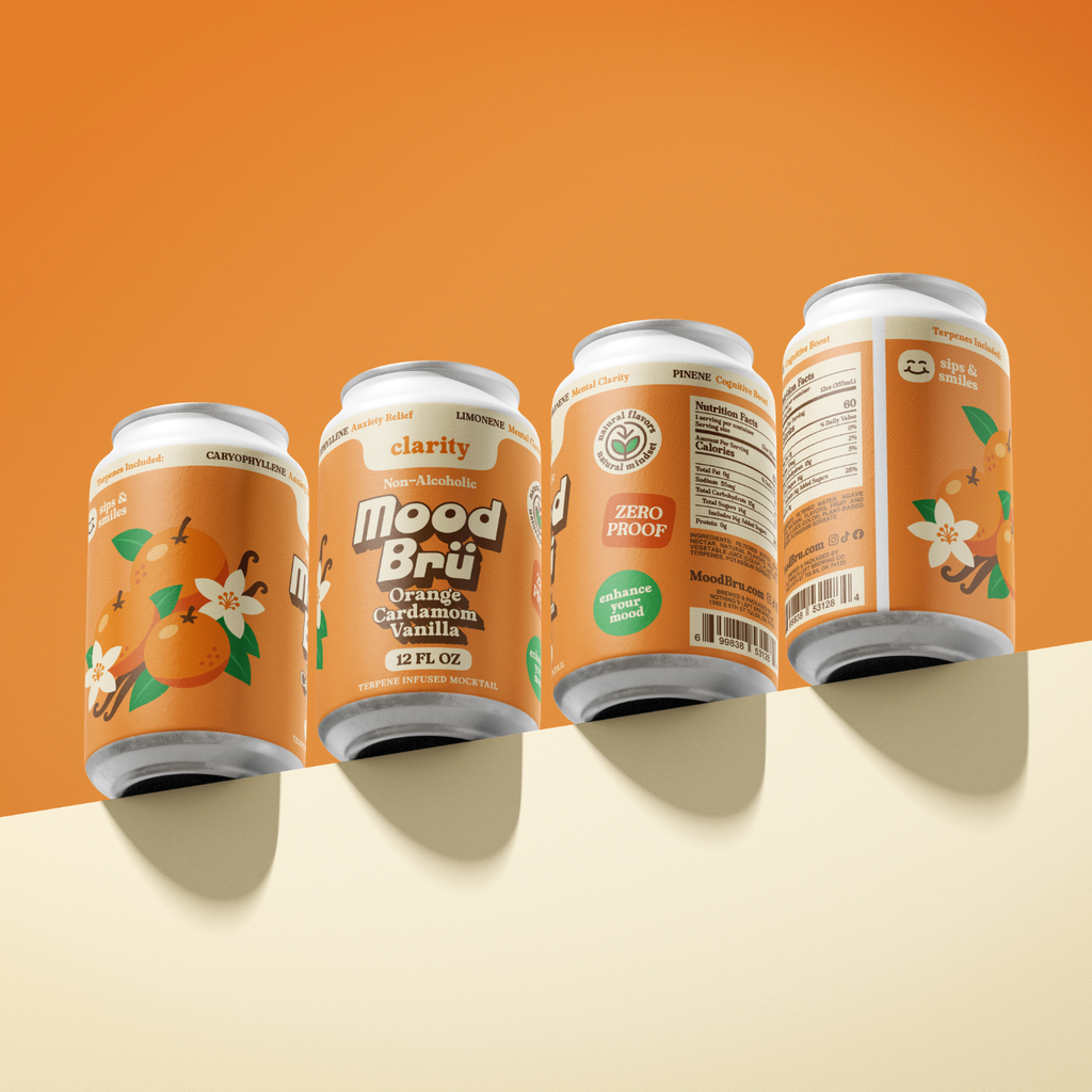 Wholesale - Orange Cardamom Vanilla Non-Alcoholic Mocktail-12 Fl. Oz. Can- 24 cans